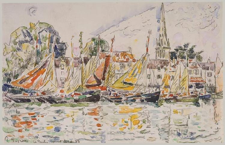 Paul Signac Fishing Boats